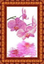 Схема для вышивки бисером КБЦ-4009 Орхидея