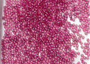 Бисер Япония круглый 11/0 10г 2218 розово-лиловый, серебряная линия внутри